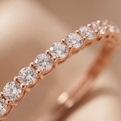 3.91 CT Round Half Eternity Bangle