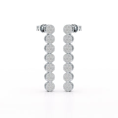 0.95 CT Dangle & Drop Lab Diamond Earrings - Jama Jewels 