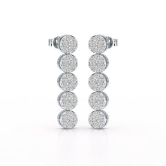 1.92 CT Diamond Designed Wedding Earrings - Jama Jewels 