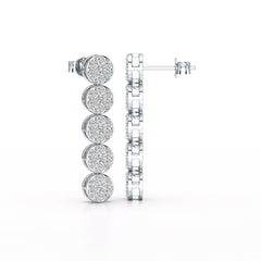 1.92 CT Diamond Designed Wedding Earrings - Jama Jewels 