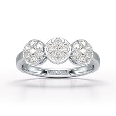 0.57 CT Lab Grown Round Shape Simple Wedding Ring - Jama Jewels 