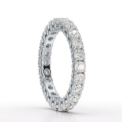 1.75 CT Full Classic Round Lab Diamonds Engagement Ring - Jama Jewels 