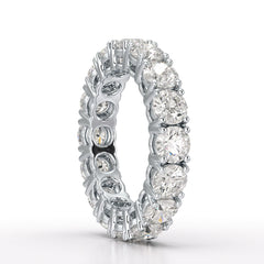 4.06 CT Classic Round Lab Grown Diamonds Engagement Ring - Jama Jewels 