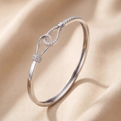 0.66 CT Diamond Looped Knot Bangle
