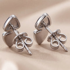 0.26 CT Diamond Pavé Double Triangle Stud Earrings