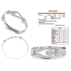 5.11 CT Diamond Buckle Loop Bangle