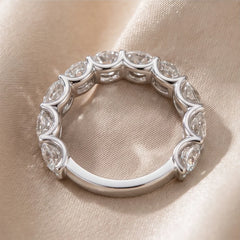 5 CT Round Diamond Half Eternity Ring