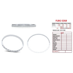 3.57 CT Diamond Pavé Half-Eternity Bangle