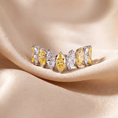 3.17 CT Marquise Cluster Band Ring