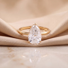 2.7 CT Pear Cut Solitaire Ring
