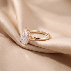 2.7 CT Pear Cut Solitaire Ring