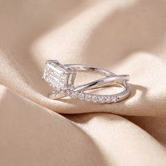 1.27 CT Fancy X Split Shank Ring