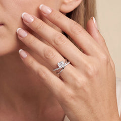 1.27 CT Fancy X Split Shank Ring