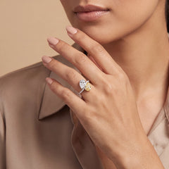 4.26 CT Pear Cut Bypass Ring