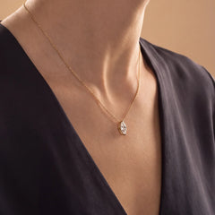1 CT Marquise Bezel Pendant