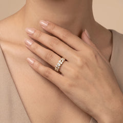 1.34 CT Multi Shape Cluster Band