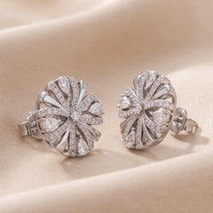 1.34 CT Diamond Pear Starburst Studs
