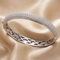 10.73 CT Diamond Full Pavé Bangle