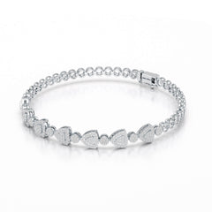 1.09 CT Diamond Lab Created Classic Women's Bracelet
