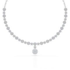 4.59 Carat Lab Grown Diamond Round Shape Necklace