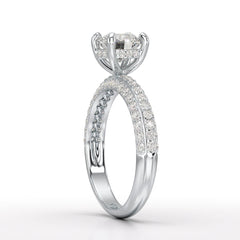 1.79 CT Round Cut Lab Grown Diamond Ring - Jama Jewels 