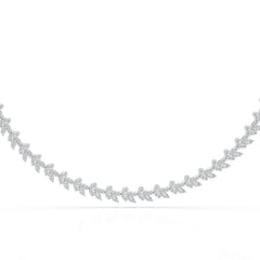 5.14 CT Marquise Shape Lab Grown Diamond Necklace