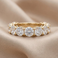 5 CT Round Diamond Half Eternity Ring