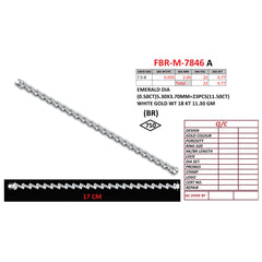 11.76 CT Emerald-Cut Diamond Tennis Bracelet