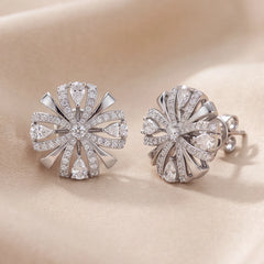 1.34 CT Diamond Pear Starburst Studs