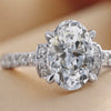 2.63 CT Oval Side Stone Ring