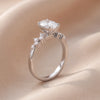 1.25 CT Oval Side Stone Ring