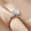 1.4 CT Heart & Pear Three Stone Ring