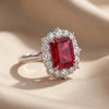 4.61 CT Emerald-cut Ruby Ring