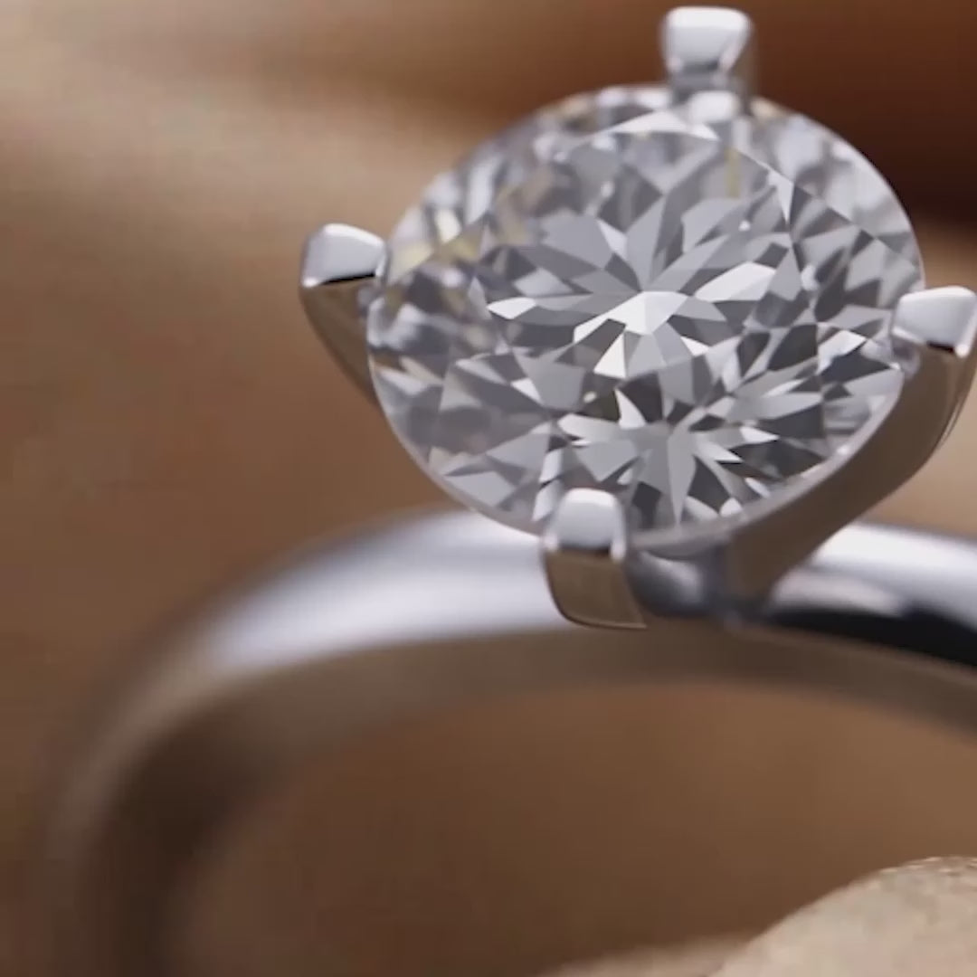 1 CT Round Solitaire Ring