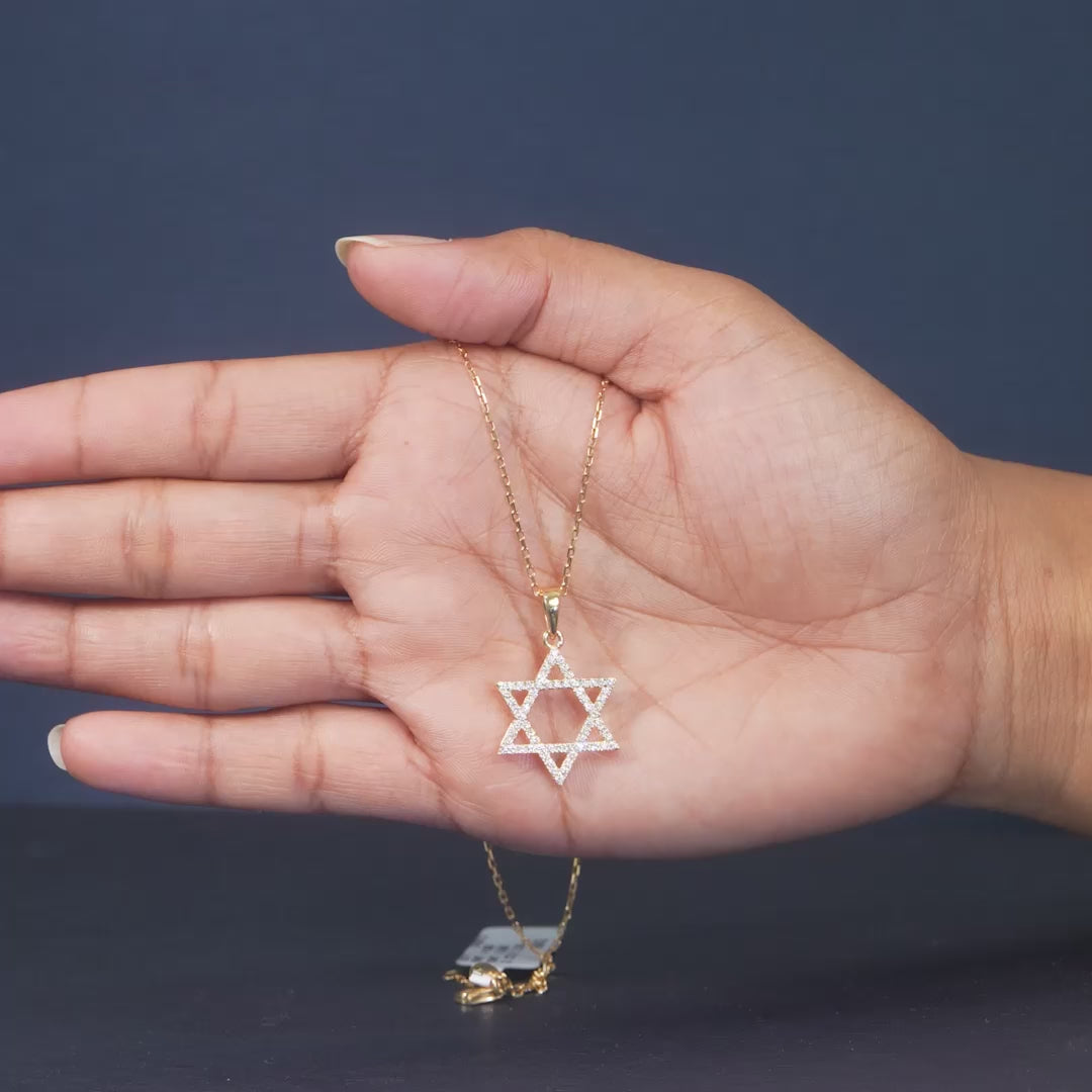 0.50 CT Star of David Pendant