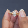 1.27 CT Pear Cut Solitaire Bridal Set