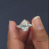 3.63 CT Pear & Trapezoid Three-Stone Ring