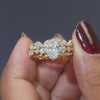 2.74 CT Marquise Solitaire Eternity Bridal Set Ring