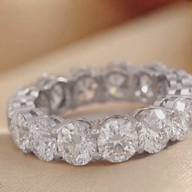 2.10 CT Round Half Eternity Ring