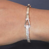 1 CT Pavé Buckle Bangle