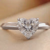 2 CT Heart Solitaire Ring