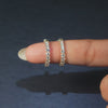1.95 CT Round Cut Inside-Out Hoop Earrings