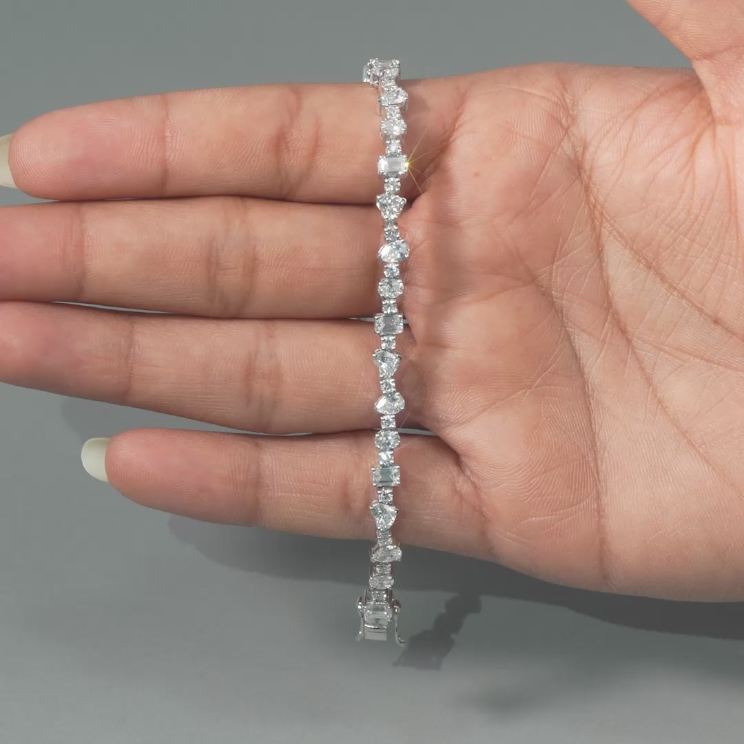 6 CT Multi Shape Tennis Bracelet