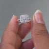 0.55 CT Round Cluster Ring