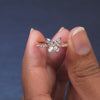 0.89 CT Marquise Cut Butterfly Pink Pavé Ring