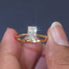 1 CT Radiant Solitaire Ring