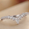 0.47 CT Pear Chevron Pavé Ring