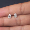 0.54 CT Pear Three-Prong Stud Earrings