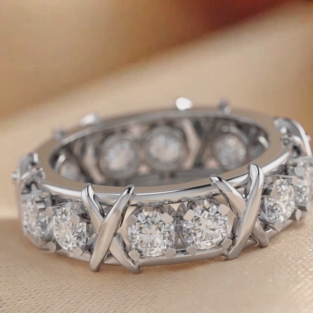 2.4 CT Round Eternity Band Ring