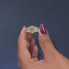 1.02 Yellow Emerald-Cut Diamond Bezel Taper Ring